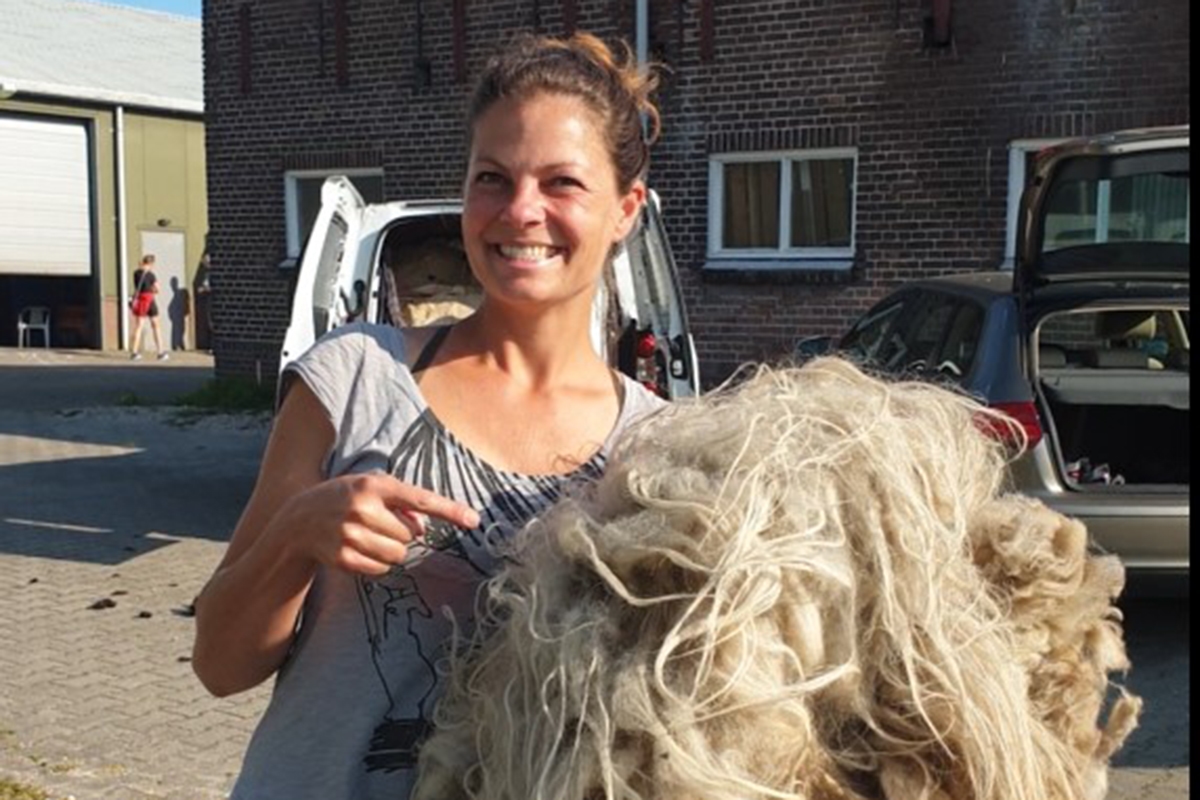 Natalie gives wool a second life as a soil improver