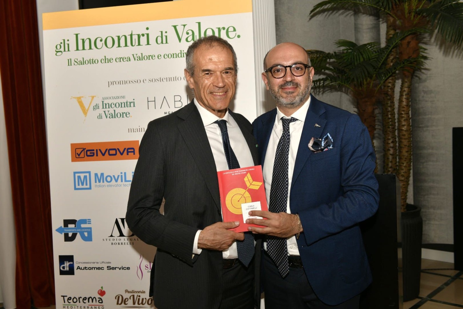 Incontri di Valore, nel salotto di Nicola Ruocco a Pompei Carlo Cottarelli e Patrizia Gucci