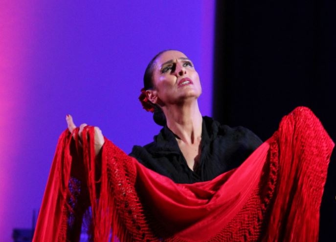 Cuarta Festa Flamenca Udine'deki Palamostre'de sahnede
