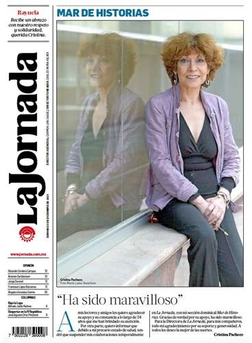 Un libro raccoglie 38 anni di contributi di Cristina Pacheco a La Jornada.