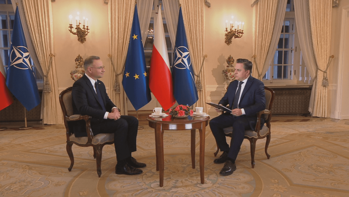 President Andrzej Duda in het programma "Gość Wydarzeń" [BEKIJK]