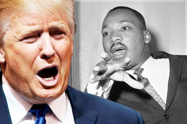Trump sta sputando sulla tomba di Martin Luther King Jr.