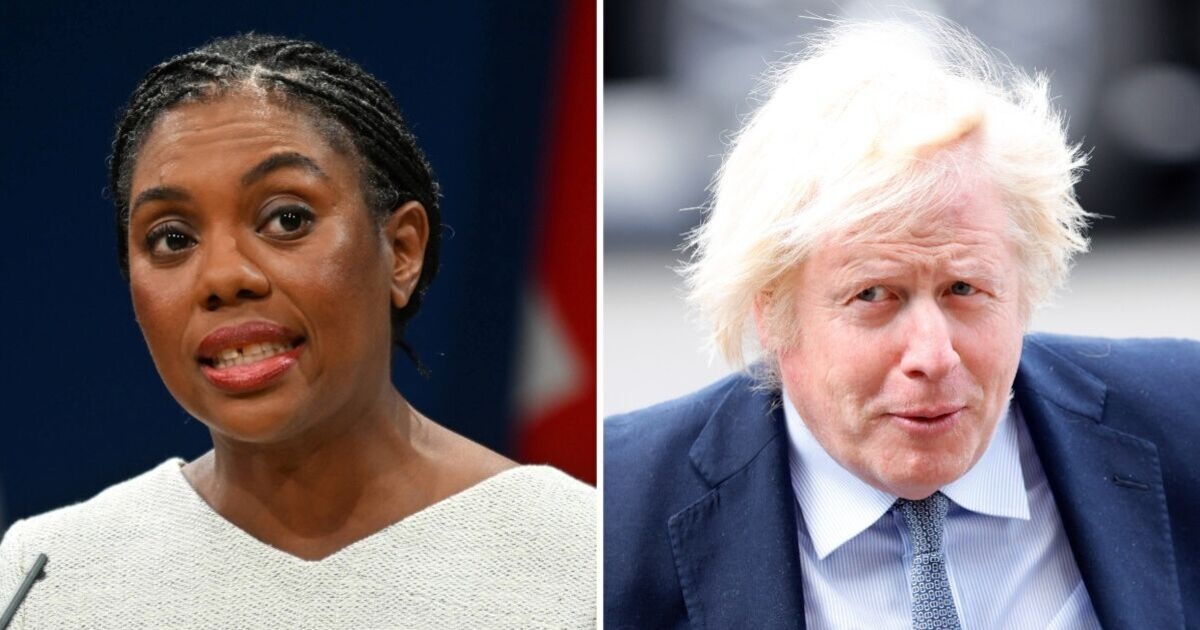 Boris Johnson lanza una seria advertencia a Kemi Badenoch por "atacar la agenda verde".