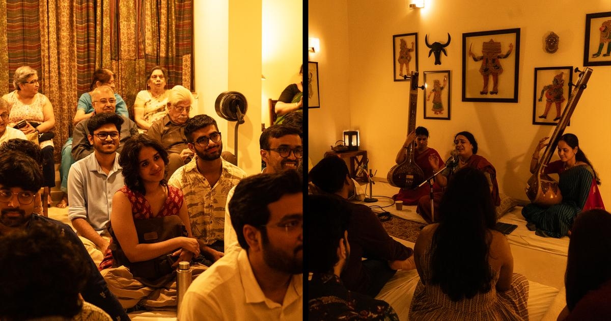 In the intimate setting of “baithaks”, small concerts of Indian classical music
