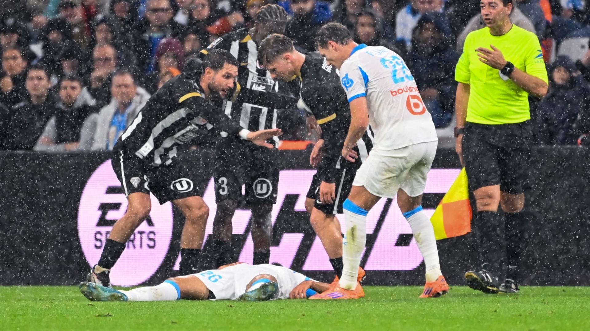 Bilal Nadir collapses on the pitch: "We are all worried," says De Zerbi after OM-Angers