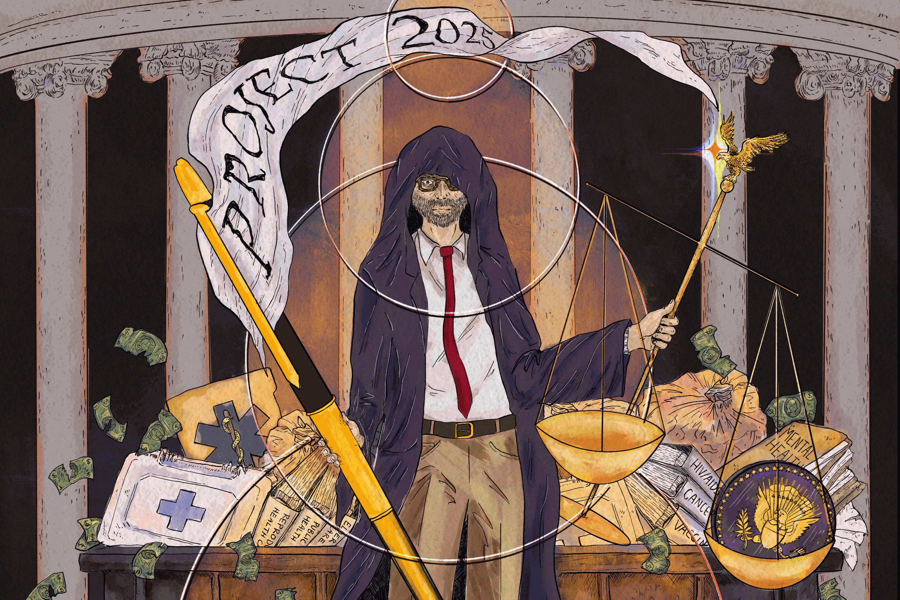 Utilizzando oscuri strumenti di bilancio, il "mietitore" di Trump, Vought, semina scompiglio nella sanità pubblica