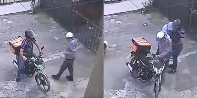 Un livreur se défend et déjoue une tentative de vol commise par deux hommes à Mexico | VIDÉO